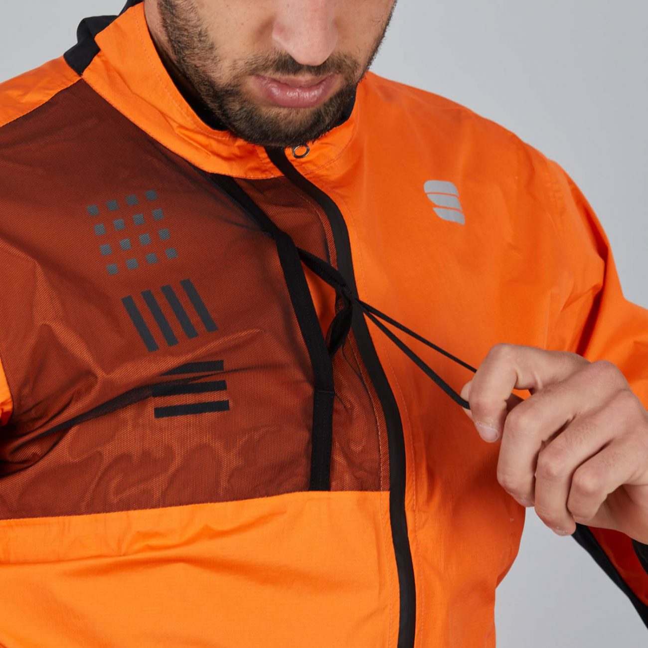 SPORTFUL DR, pánska cyklistická bunda, oranžová (M)
