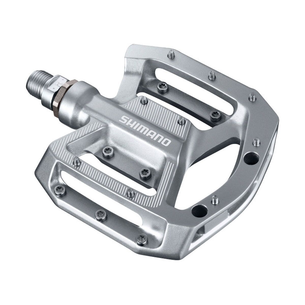 Pedále Shimano MTB FLAT GR500 Strieborné BMX, DH, SLALOM
