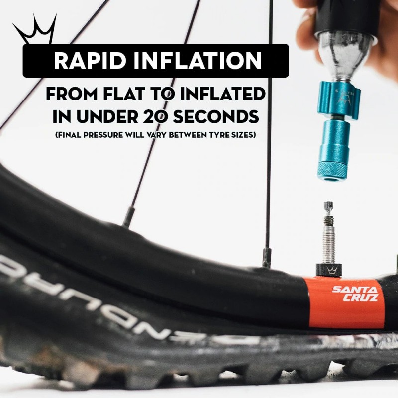 Pumpa Peatys Holeshot MTB CO2 set 25 g Slate