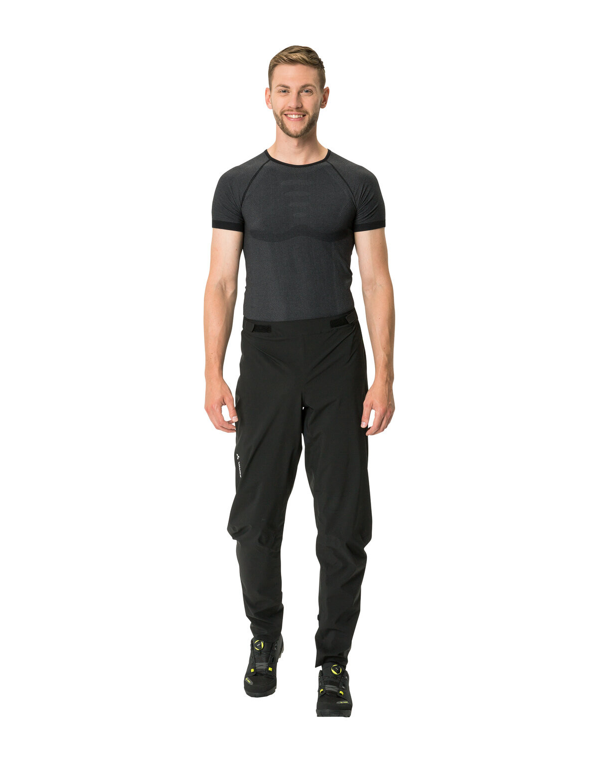 Vaude cyklistické nohavice Moab Rain, pánske, black (M)