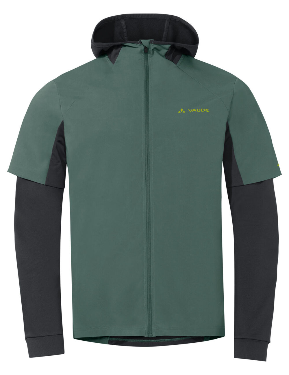 Vaude cyklistický dres All Year Moab FZ Hoody, pánsky, dusty forest
