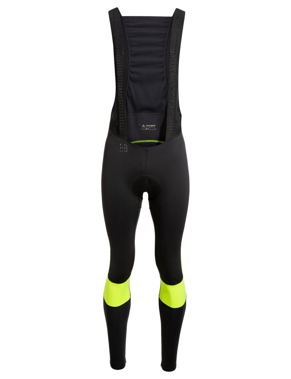 Vaude cyklistické nohavice Kuro Warm Bib, pánske, neon yellow