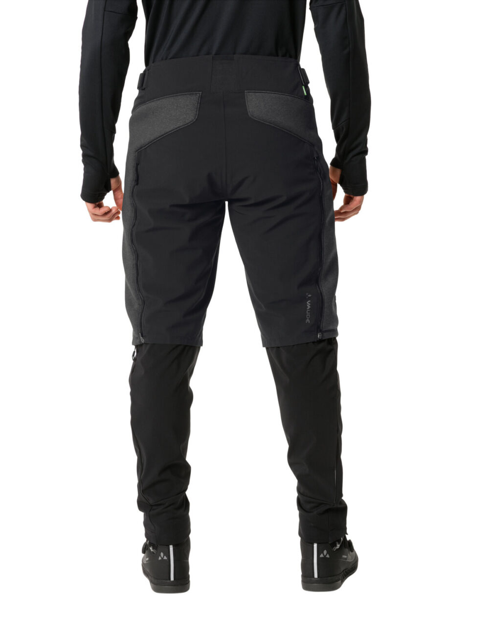 Vaude zateplené cyklošortky Minaki, pánske, black