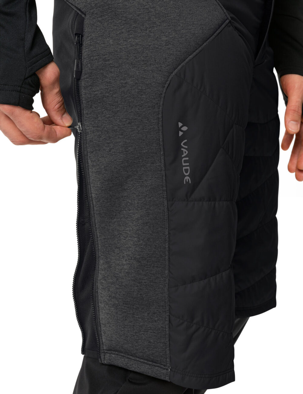 Vaude zateplené cyklošortky Minaki, pánske, black