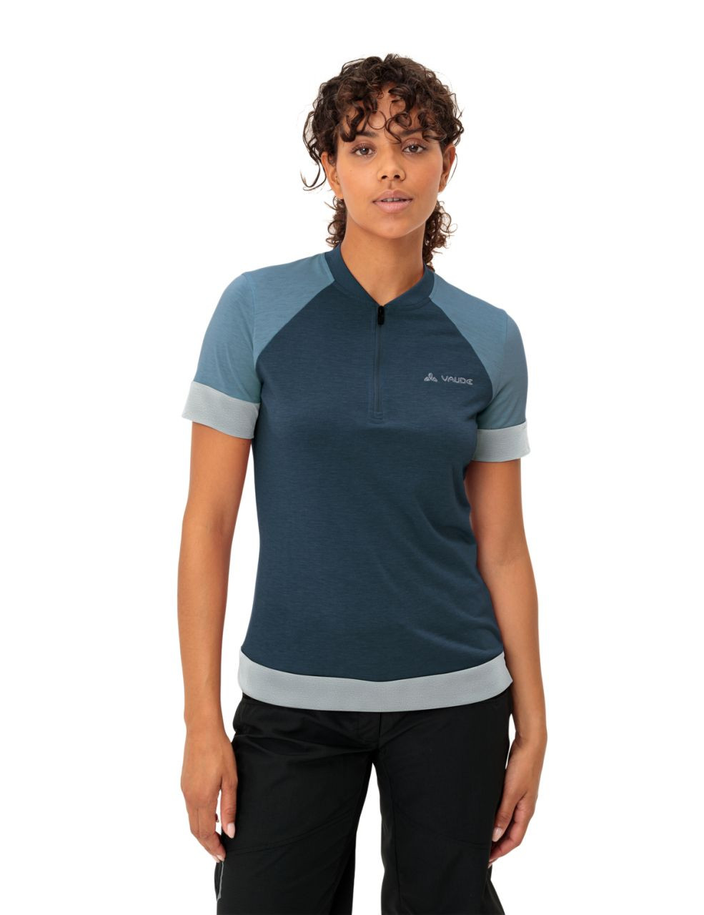 Vaude all-mountain dres, Altissimo Q-Zip, dark sea, dámsky (46)