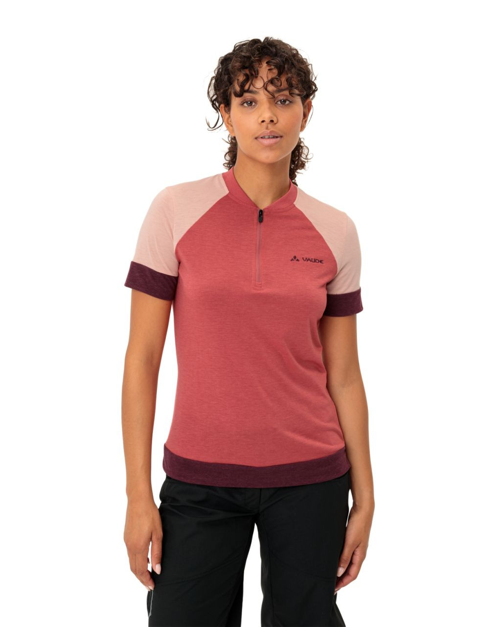 Vaude all-mountain dres, Altissimo Q-Zip, brick, dámsky (36)