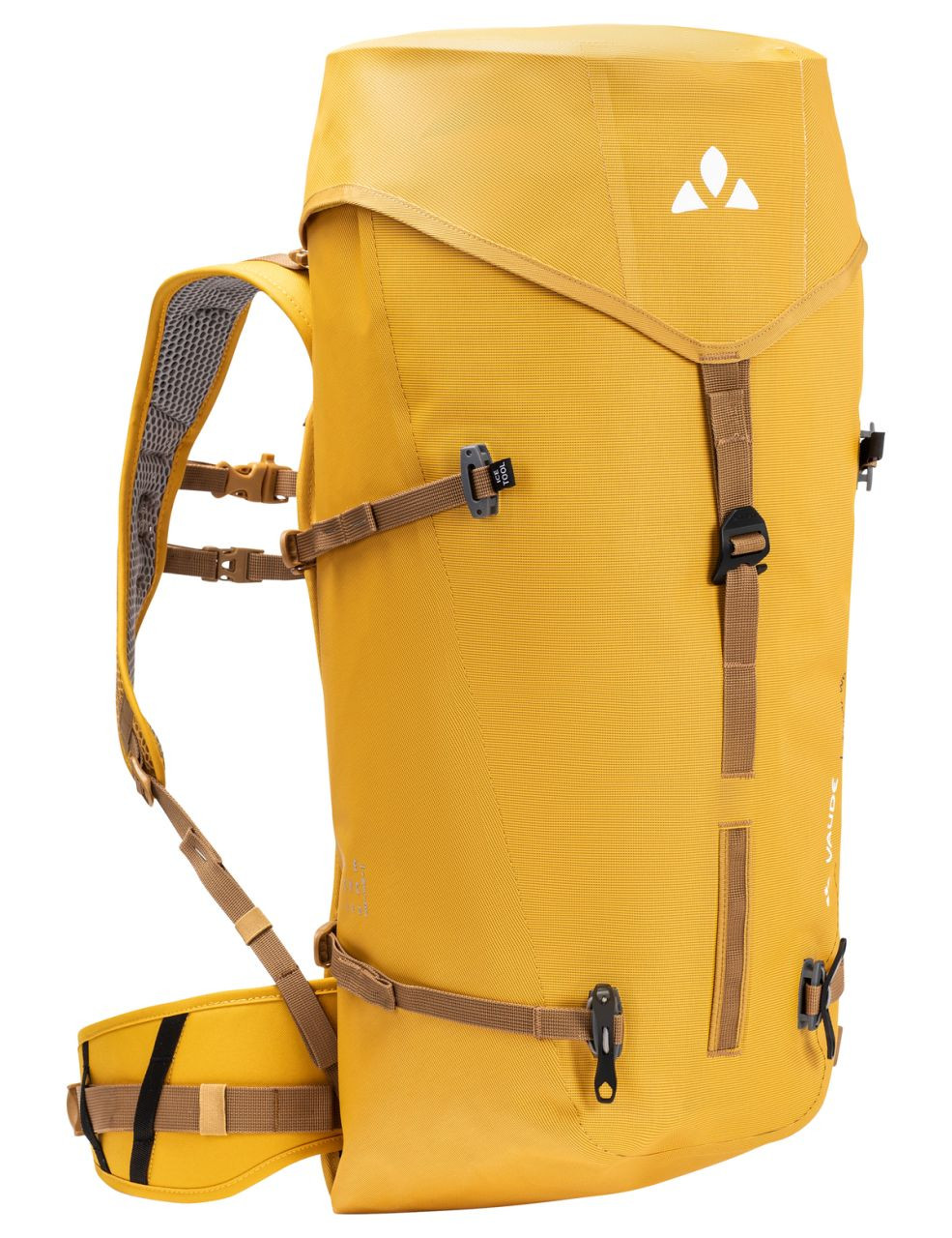 Vaude lezecký nepremokavý batoh Rupal 28, unisex, burnt yellow