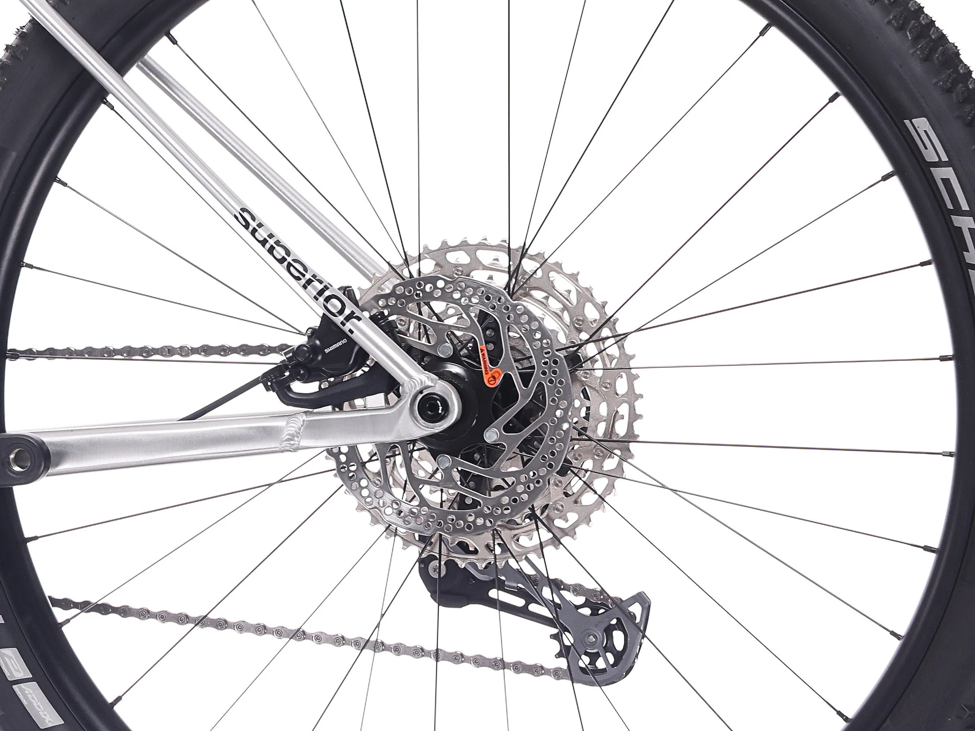 Superior XP 6.2 / Gloss Brushed Alu / Red / 15.5" (S)