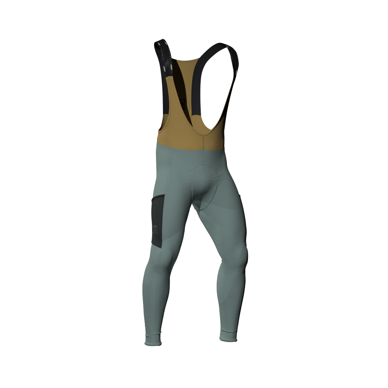 LEATT cyklistické dlhé gate Bib Long MTB ThermaFlow 4.0, Mist Green