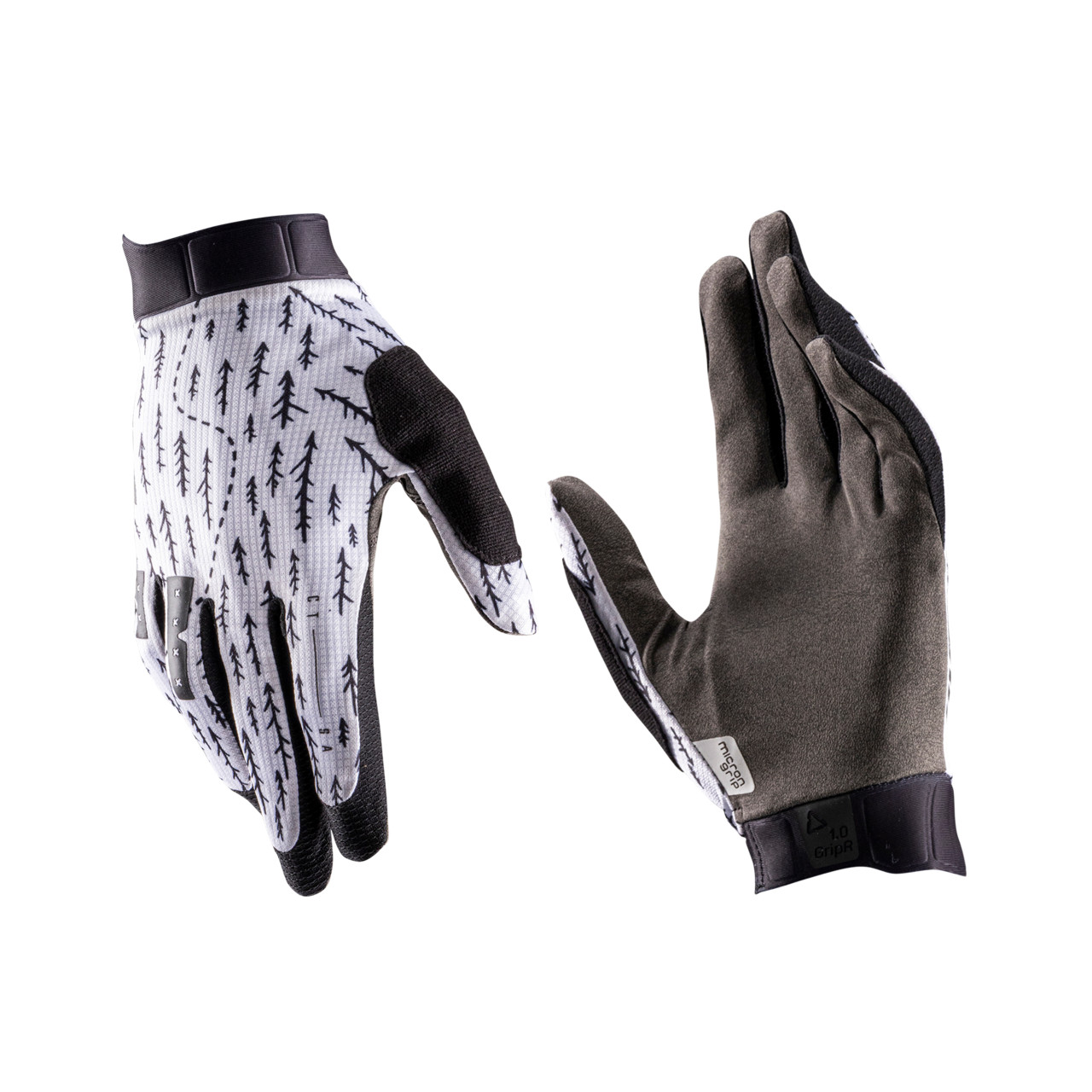 LEATT rukavice MTB 1.0 GripR, Trails White