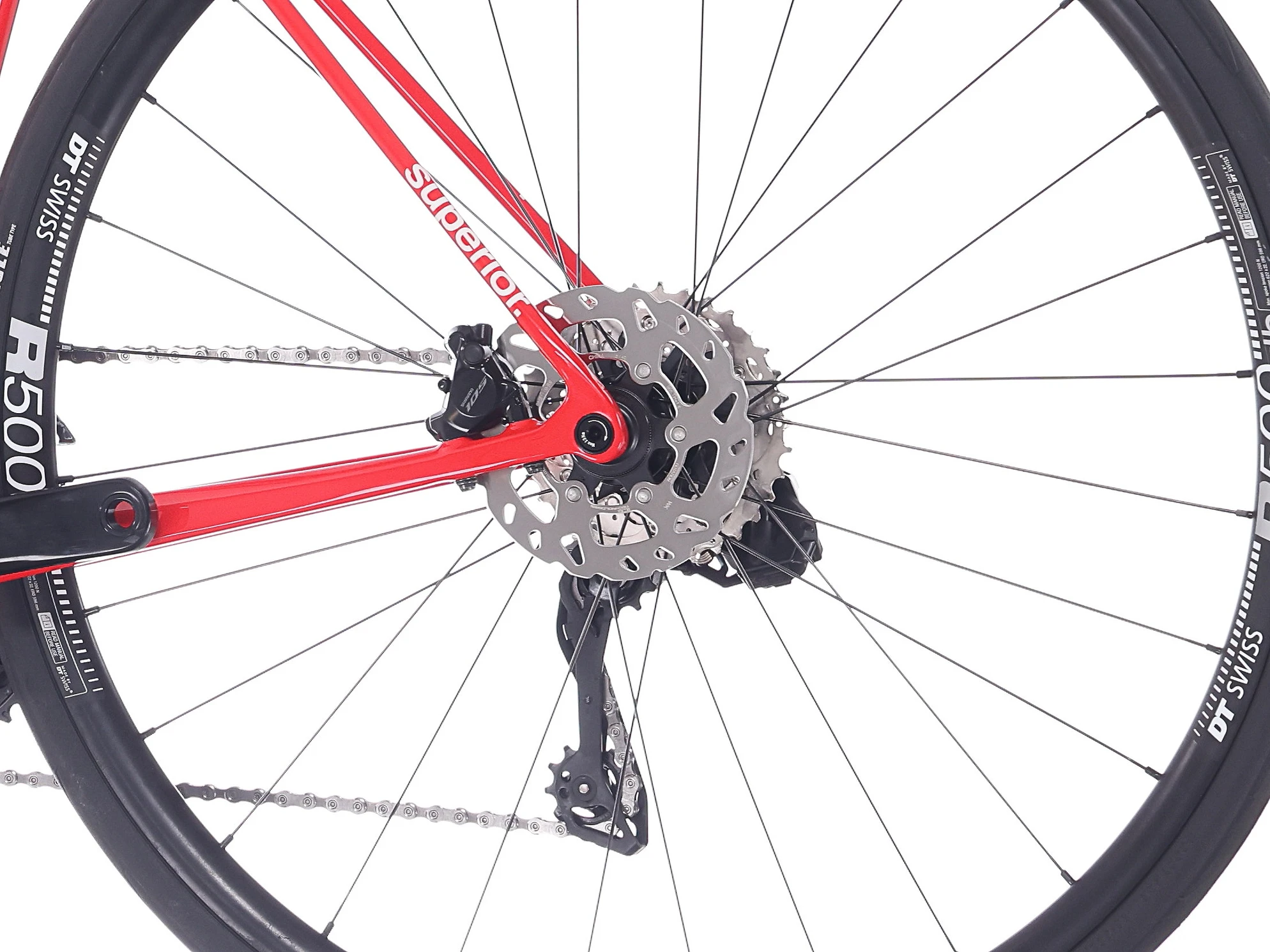 SUPERIOR RR 9.5 / Gloss Red / White / 560mm (L)