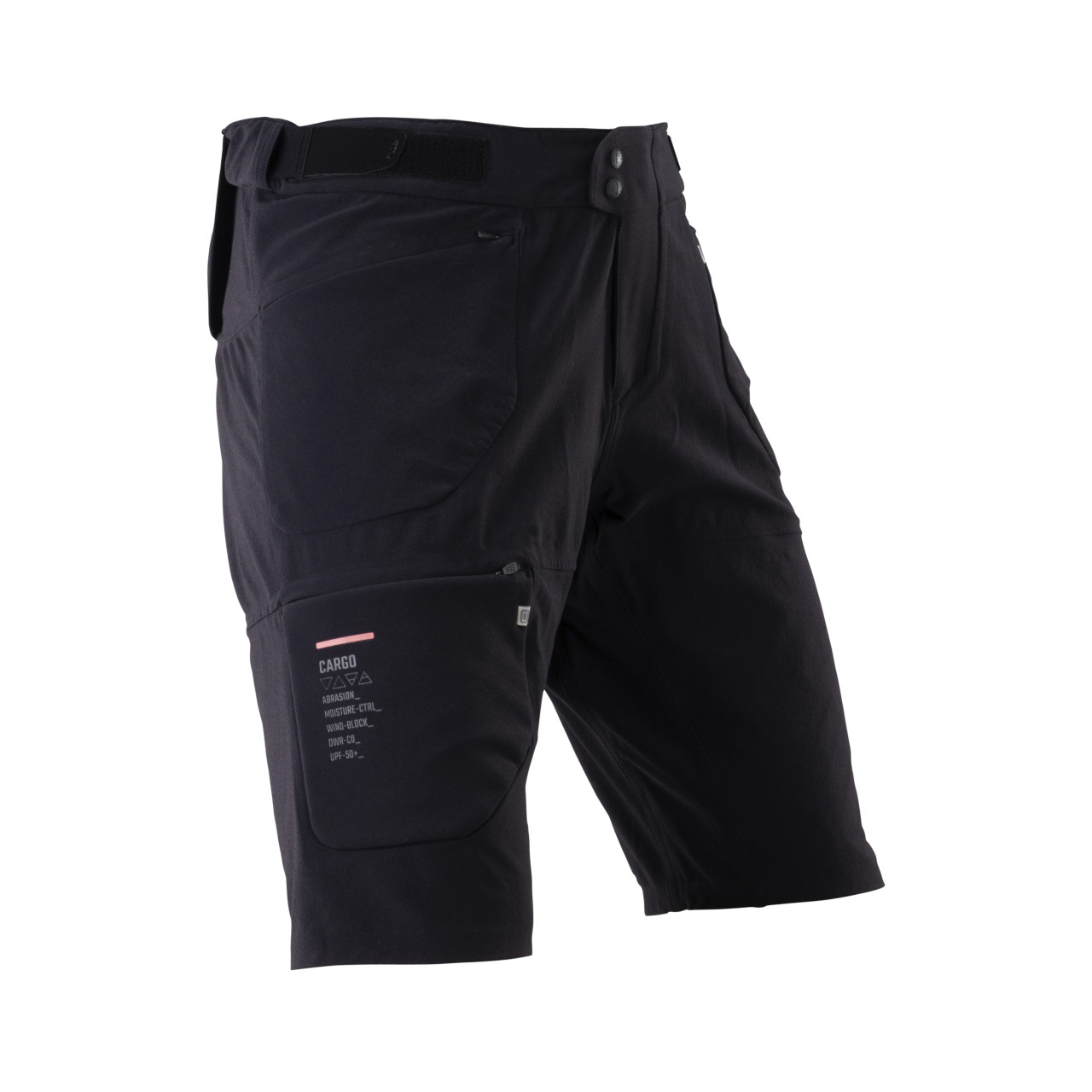 LEATT Shorts MTB Trail 6.0 Cargo, Ghost Black