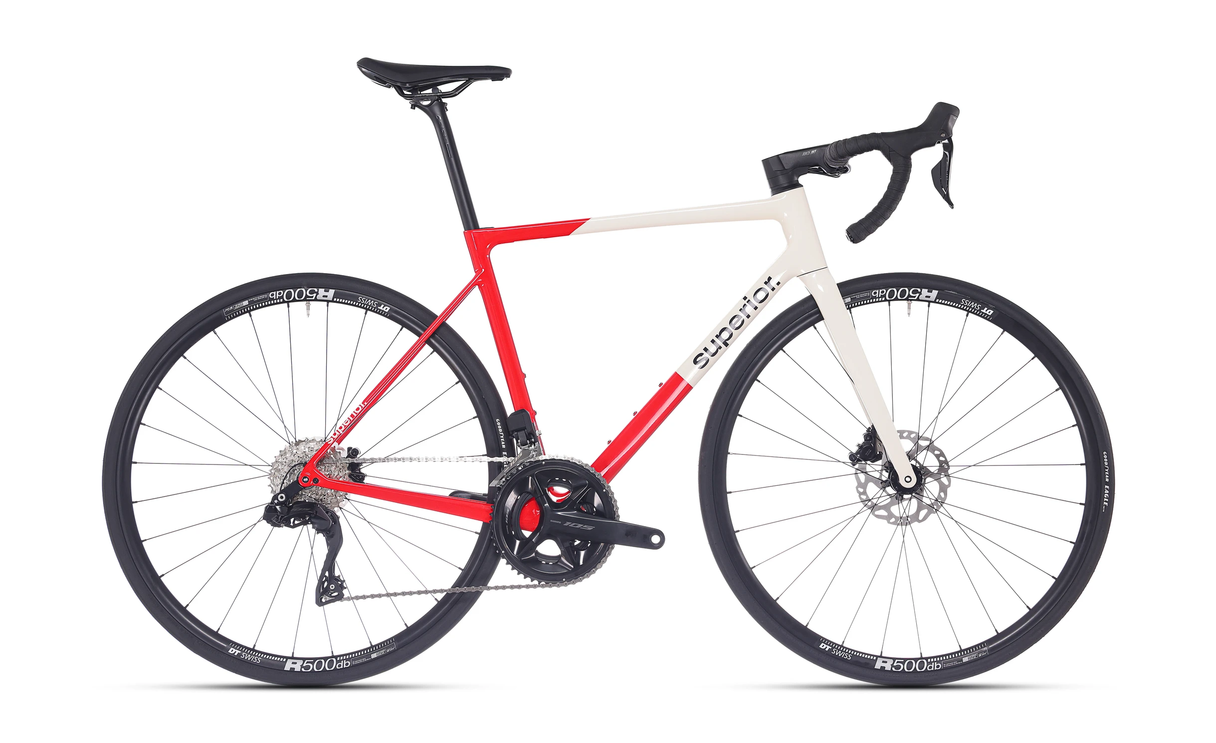 SUPERIOR RR 9.5 / Gloss Red / White / 560mm (L)