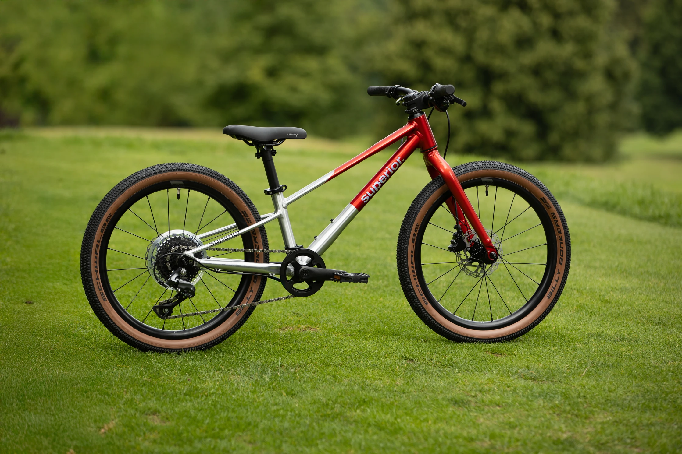 Bicykel Superior TEAM 20 / Gloss Brushed Alu / Red / 9.0"