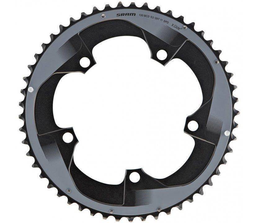 SRAM CRING ROAD RED 11S 53T 130 AL5 BTBLK 2PN
