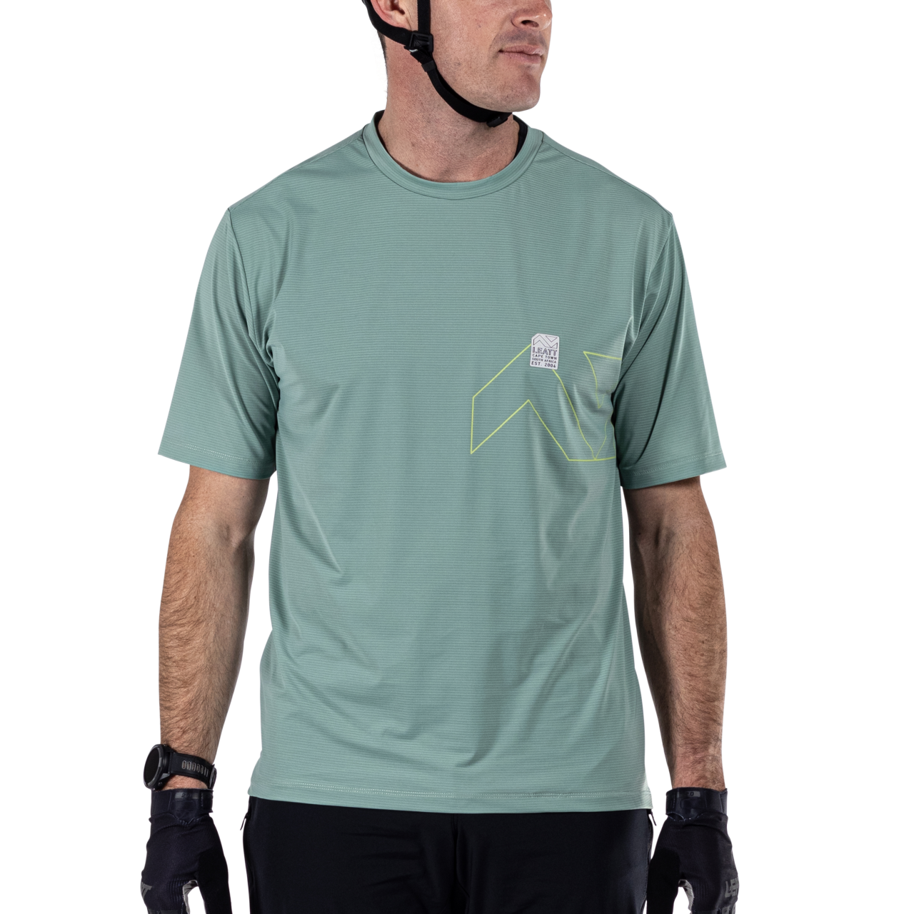 Leatt cyklistický dres MTB Trail 1.0 X-Flow, Pistachio